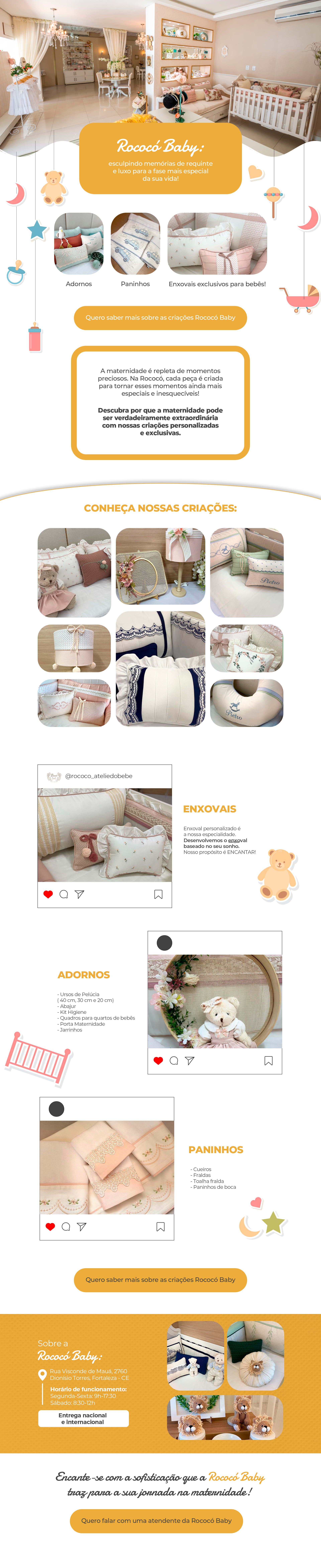 Landing Page Rococó Baby